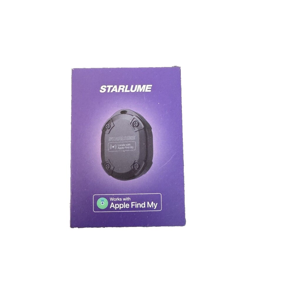 Starlume F07 Smart Finder Tracker 2-Pack Works w/ Apple Find My | NEW | Black